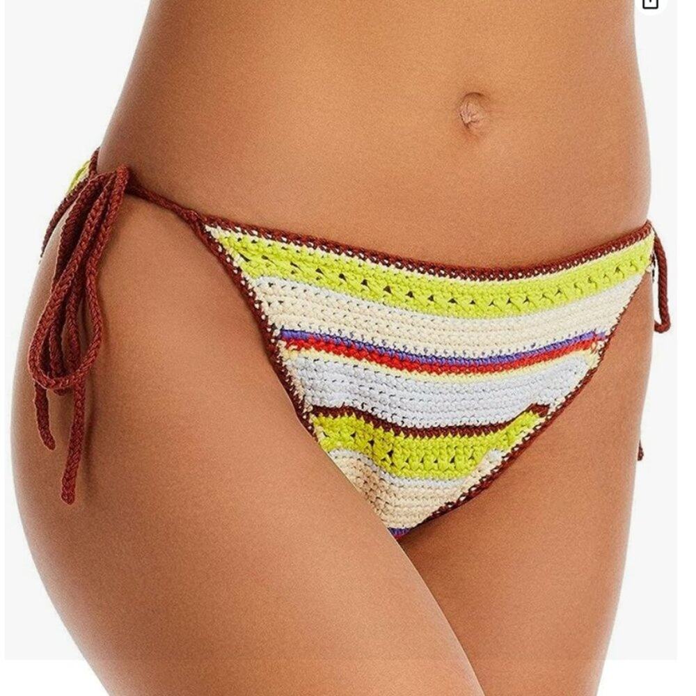 Ganni Women's Crochet String Bikini Briefs  sz US 10-12 (42)